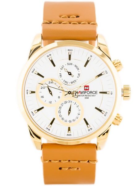 ZEGAREK MĘSKI NAVIFORCE - NF9148 (zn085b) gold + BOX zdjęcie 1