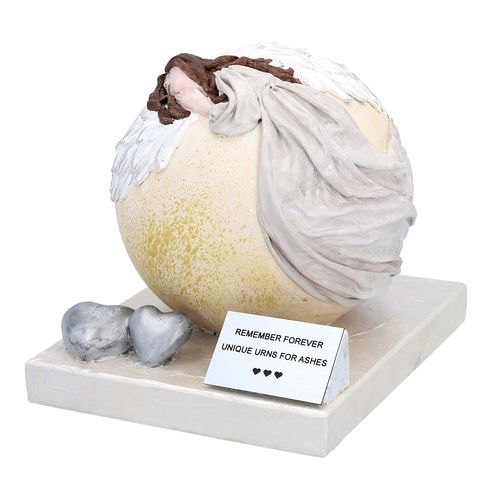 Artystyczna urna z aniołem Unikalna urna na prochy - Plakietka na Arena.pl