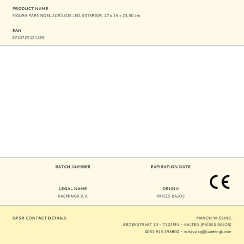 Święty Mikołaj Lumineo 17 x 14 x 23,5 cm na Arena.pl