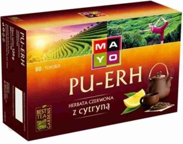 SIR ROGER Herbata Pu-erh Lemon 80tb x 1,5g zdjęcie 1