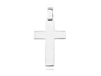 ELEGANCKI GŁADKI SREBRNY KRZYŻYK KRZYŻ POŁYSK