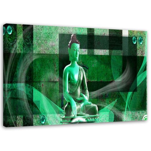 OBRAZ NA PŁÓTNIE Buddha Zen zielony na Arena.pl