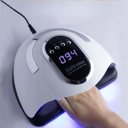 Mocna Lampa Do Paznokci Hybryd Żeli UV LED Sun x10 Max LCD Z Rączką na Arena.pl
