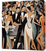 Obraz 60x70cm Bal w Art Deco