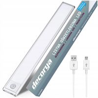 BEZPRZWODOWA LISTWA LED MAGNETYCZNA USB LAMPKA Z CZUJNIKIEM RUCHU ZMIERZCHU