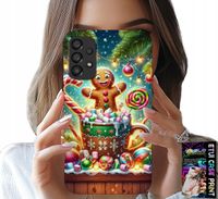 ETUI DO SAMSUNG A52 / A52S - PIERNIK PIERNIKI ŚWIĄTECZNE WZORY +SZKŁO