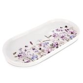 Talerz Owalny na Przekąski Przystawki Potraw Sera Wędlin Kwiaty 25 cm