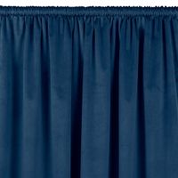 Zasłona VILA velvetowa z tunelem 265x175 indygo wzór 1 Homede