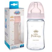 CANPOL Butelka antykolkowa szeroka ROYAL 240ml różowa