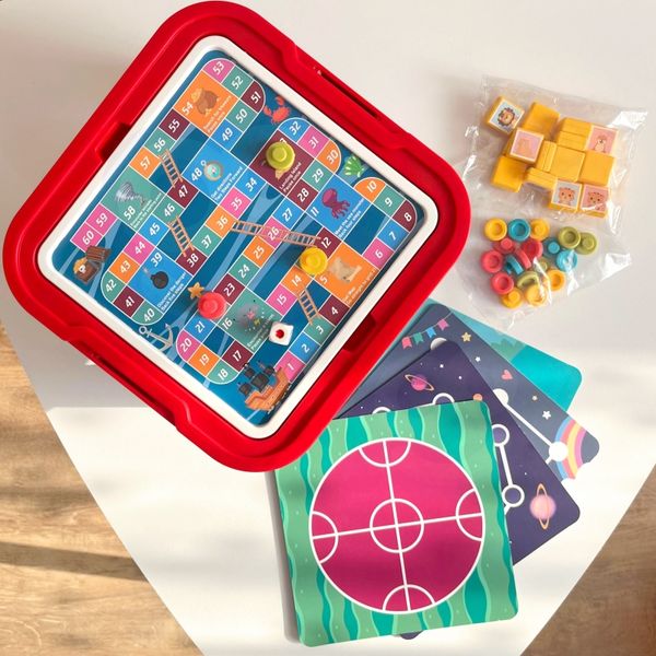 WOOPIE Stolik Gier Planszowych Logicznych 65 el. Zestaw 11w1 zdjęcie 56