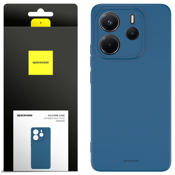 Spacecase Silicone Case 3.0 Redmi Note 14 4G Blue zdjęcie 1