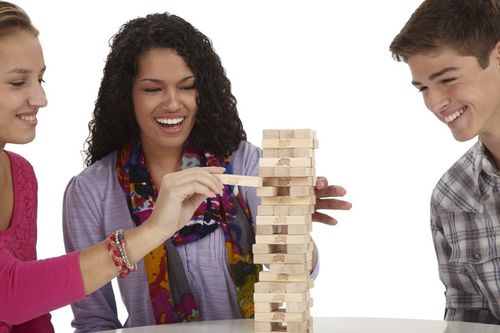 Gra zręcznościowa Jenga Classic Hasbro A2120 na Arena.pl