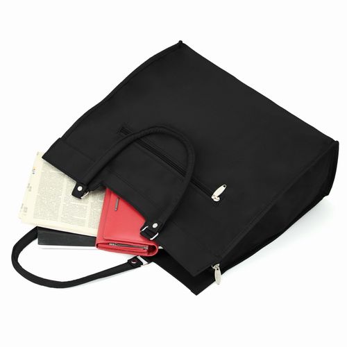 torba zakupowa z microfibry sanchez casual - czarna na Arena.pl