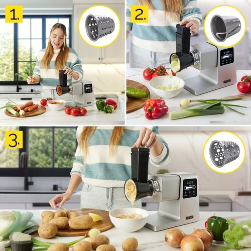 Maszynka do mięsa 7w1 Metalowa 4kg/min Yoer 2500W +Szatkownica+37 na Arena.pl