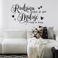 Naklejka Rodzina Tu Zaczyna Się Życie N086 XXL