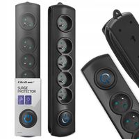 Qoltec Przedłużacz Listwa zasilająca antyprzepięciowa 5 gniazd 3m