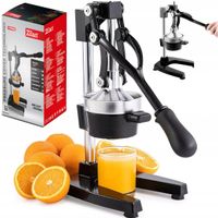 RĘCZNA WYCISKARKA DO CYTRUSÓW OWOCÓW CIĘŻKA SOLIDNA CZARNA PRASA POMARAŃCZY