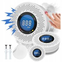 CZUJNIK CZADU DETEKTOR TLENKU WĘGLA EKRAN LCD CERTYFIKOWANY GŁOŚNY SYGNAŁ