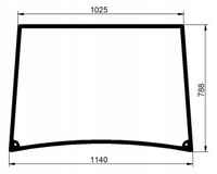Szyba Zetor Major Farmtrac kabina Koja przednia