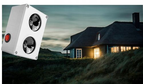 Podwójny odstraszacz na lisy kuny, hermetyczny 100%, mocny zmienny układ na Arena.pl