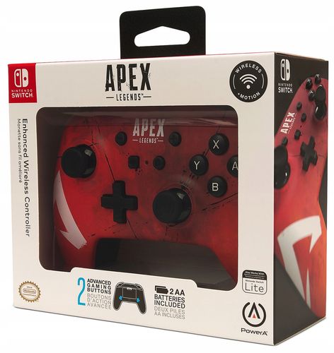 Gamepad bezprzewodowy PowerA Switch Pad Apex Czerwony do Nintendo Switch na Arena.pl
