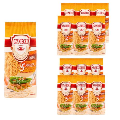 Czaniecki Makaron 5 jajeczny świderek 250 g x12 sztuk na Arena.pl