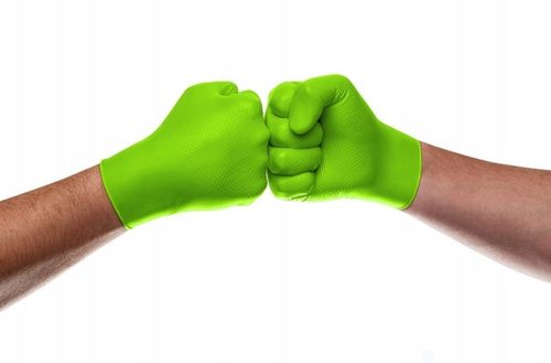 Rękawiczki MERCATOR GOGRIP NITRYLOWE green ZIELONE 50 szt. rozmiar L na Arena.pl