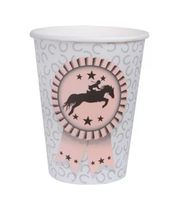 Kubeczki papierowe Koń Wyścigowy, 10 szt.