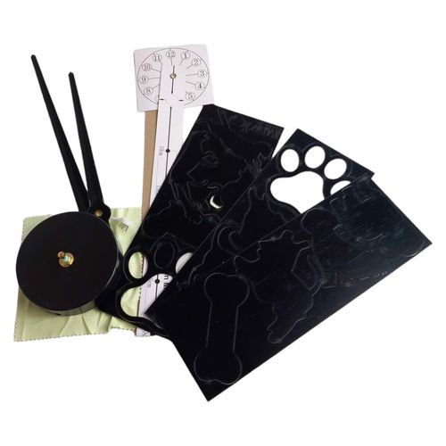 Zegar Ścienny 3D DIY Naklejany ze Zwierzętami na Arena.pl