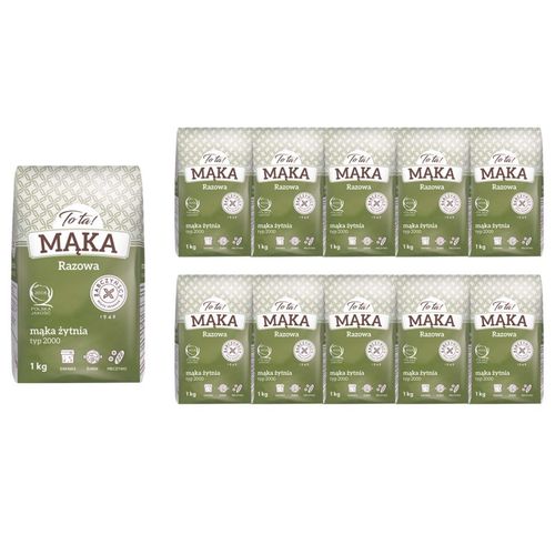 To ta! Mąka żytnia razowa typ 2000 1 kg x 10 sztuk na Arena.pl