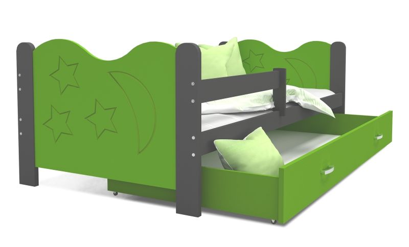 Łóżko dla dzieci MIKOŁAJ COLOR 160x80  szuflada + materac na Arena.pl