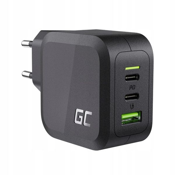 Szybka Ładowarka GC Power GaN 65W 2x USB-C PowerDelivery USB-A do telefonu zdjęcie 1