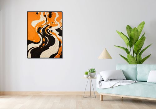 Plakat 75x100cm Tańczący Atrament na Arena.pl