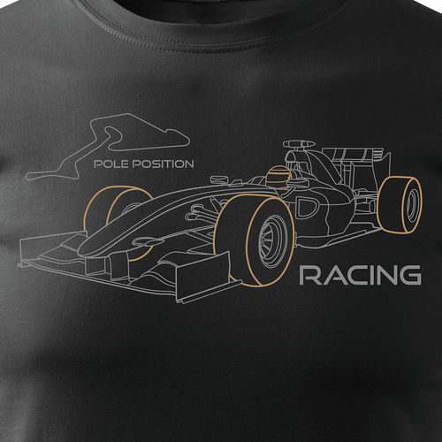 Koszulka z formułą 1 formuła 1 F1 bolidem formuły męska czarna REGULAR L na Arena.pl