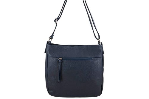 Torebka codzienna skórzana damska - Granatowa na Arena.pl