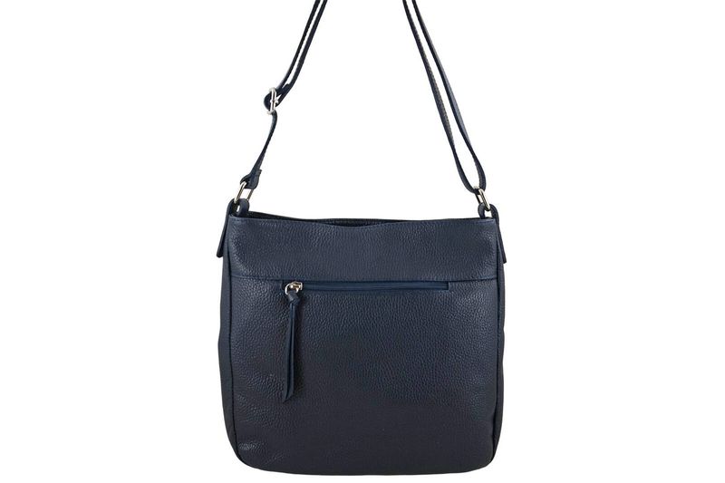 Torebka codzienna skórzana damska - Granatowa zdjęcie 5