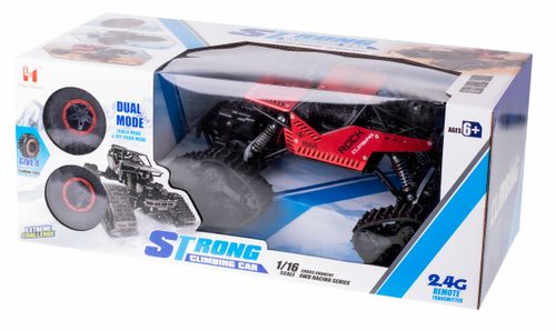 Samochód zdalnie sterowany RC Rock Crawler 4x4 LHC012 auto 2w1 RED na Arena.pl