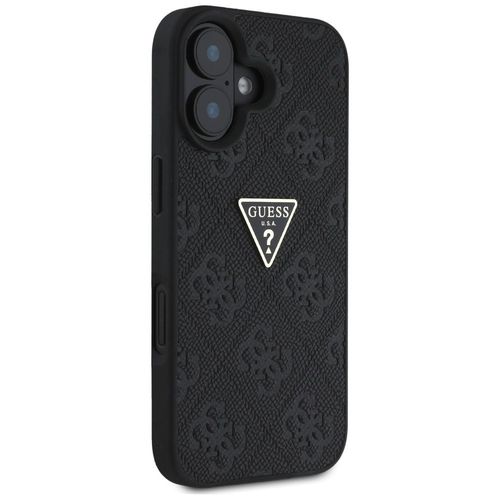 Etui Guess Hot Stamp 4G Pattern Triangle Metal Logo do iPhone 16 czarny na Arena.pl