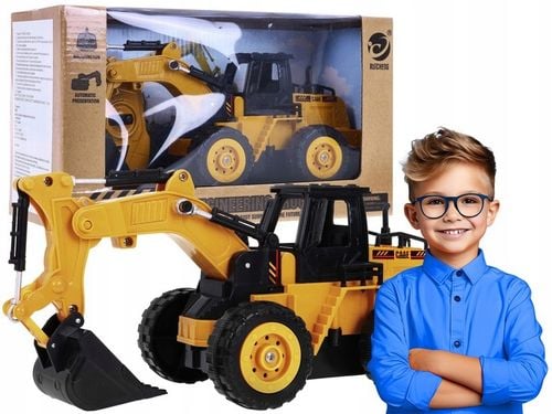 duża KOPARKA ZDALNIE STEROWANA koparko-ładowarka zabawka dla dzieci PILOT na Arena.pl