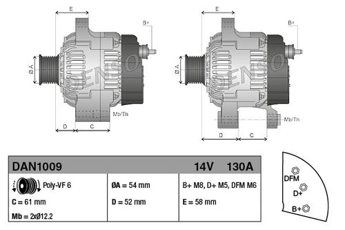 Alternator DENSO DAN1009 na Arena.pl