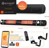 Promiennik tarasowy grzejnik ogrzewacz Wi-Fi 3000W LED