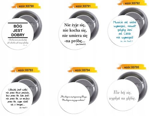 Przypinki buttony RELIGIJNE I LOVE JESUS na Arena.pl