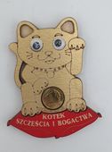 magnes na lodówkę - kotek szczęścia i bogactwa 8 x 6,5 cm  NR140