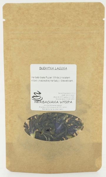 BŁĘKITNA LAGUNA 100 g herbata biała i niebieska z bławatkiem zdjęcie 5