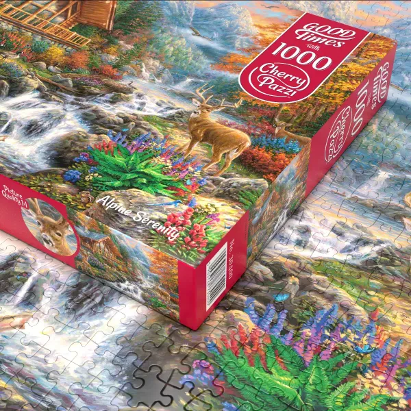 Puzzle 1000 elementów. Alpejski spokój 30400 zdjęcie 4