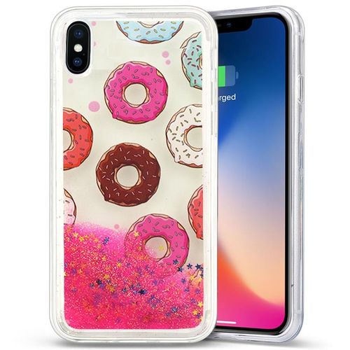 Zizo Liquid Glitter Star Case - Etui iPhone X (Donuts) na Arena.pl