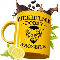 Złoty Kubek Premium Dla Wróżbity Prezent Z Nadrukiem Ze Zdjęciem