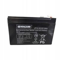 Akumulator GROM 12V 22Ah LP12-22 Bezobsługowy do zabawek, alarmów, UPS