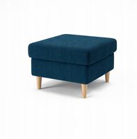 Podnóżek pufa Carl styl skandynawski do fotela 50x50x40 granatowy S13