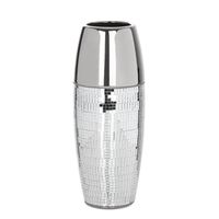 Nowoczesny wazon ceramiczny MIRONA 12X12X30 srebrny